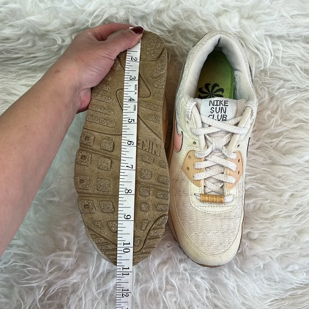 Nike Women’s Air Max 90 SE 'Sun Club - Sail Arctic Orange' Sneakers Size 8 US - Picture 11 of 17